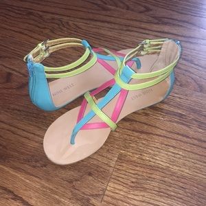 Nine West Neon Sandals